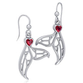 Window to Universe Whale Tail Sterling Silver Earrings TER1685 - Earrings